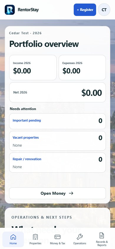 RentorStay manager — example workspace