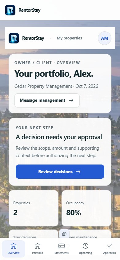 RentorStay owner — example workspace