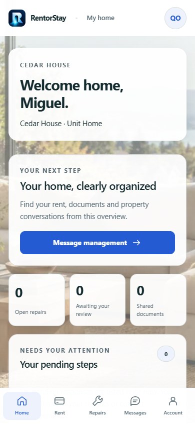 RentorStay resident — example workspace